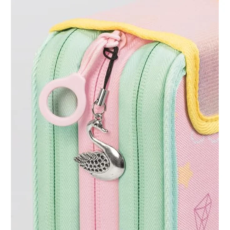 BRUNNEN Federmäppchen s'maepp Sweet Unicorn, 33-teilig, pastell-rosa/grün, 20,0 x 7,5 cm, inkl. Buntstifte, Bleisternen und Schere – Bild 8