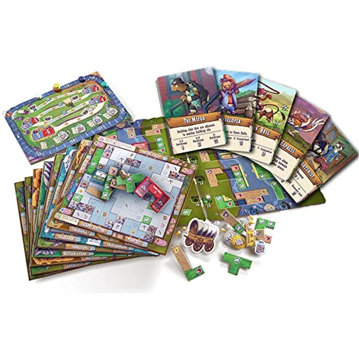 Dire Wolf Wilder gekachelter Westen, Brettspiel für 1–5 Spieler, 45–90 Minuten Spielzeit, Familienspiel ab 14 Jahren – Bild 2