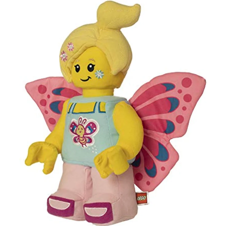 Manhattan Toy 335520 Butterfly Girl mit Blumen LEGO Minifigur Plüsch Charakter, Multicolour, 30. 48cm – Bild 3