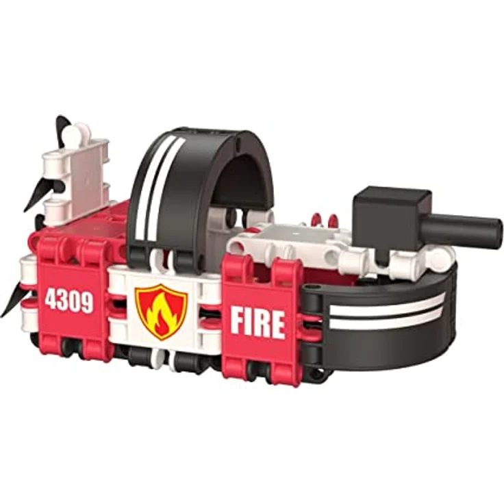 Clics Fire Edition- Konstruktionsspielzeug für Kinder ab 3 Jahre, 127 Teile Set, Montessori STEM-Spielzeug, Langlebige Bausteine - Clics – Bild 5