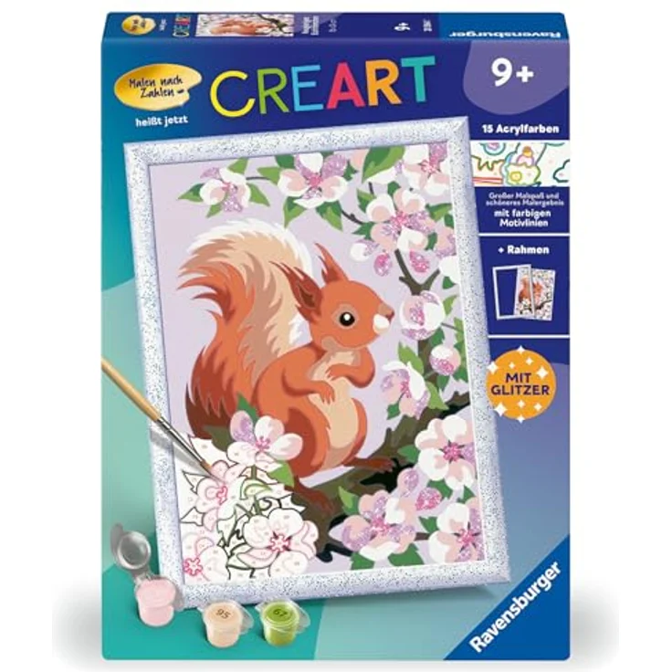 Ravensburger Malen nach Zahlen 20064 - Neugieriges Eichhörnchen - Kinder ab 9 Jahren - Preisvergleich – Bild 3