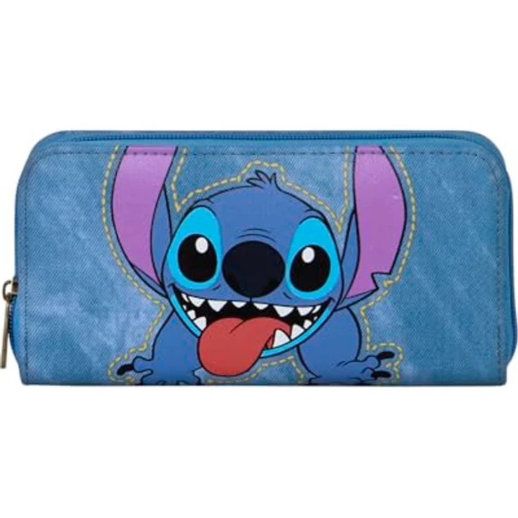 Karactermania Geldbörse Disney Lilo & Stitch, Kinderportemonnaie mit 12 Kreditkartenfächern und Reißverschluss-Münzfach, 10 x 19 x 2 cm – Bild 2