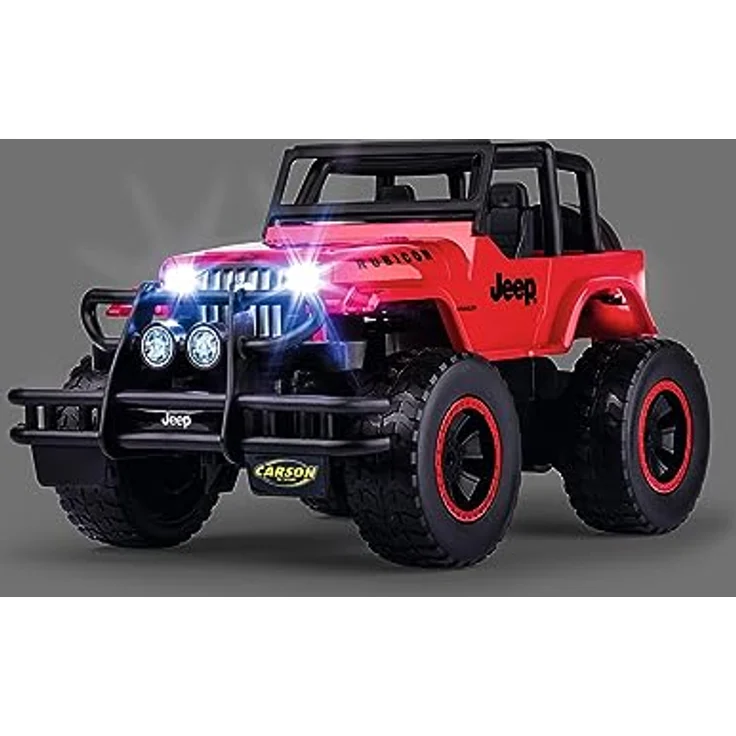 Carson RC Car,1:12 Jeep Wrangler 2.4G 100% RTR rot mit schlagfester Karosserie und geländegängigen Reifen – Bild 6