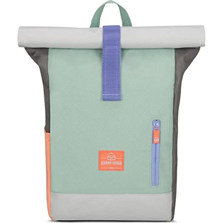 Johnny Urban Rucksack Kinder Jungen & Mädchen Mint - Junior Aaron - Kinderrucksack mit Brustgurt - Aus recyceltem Material - Ab 3 Jahre - 8L - Wasserabweisend