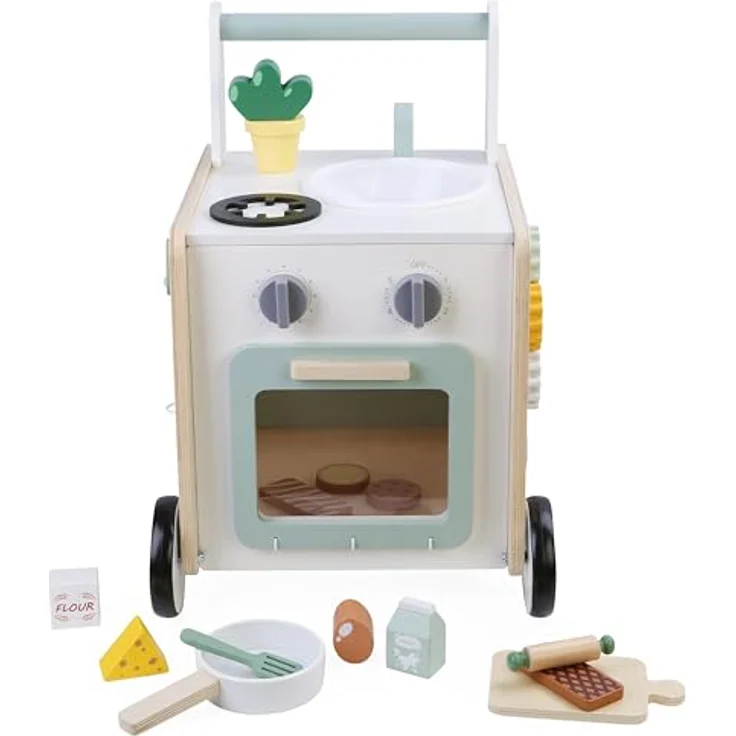 CHIC2000 Lauflernwagen Activity-Walker, Holz-Spielküche für kreative Entdecker ab 12 Monaten – Bild 3