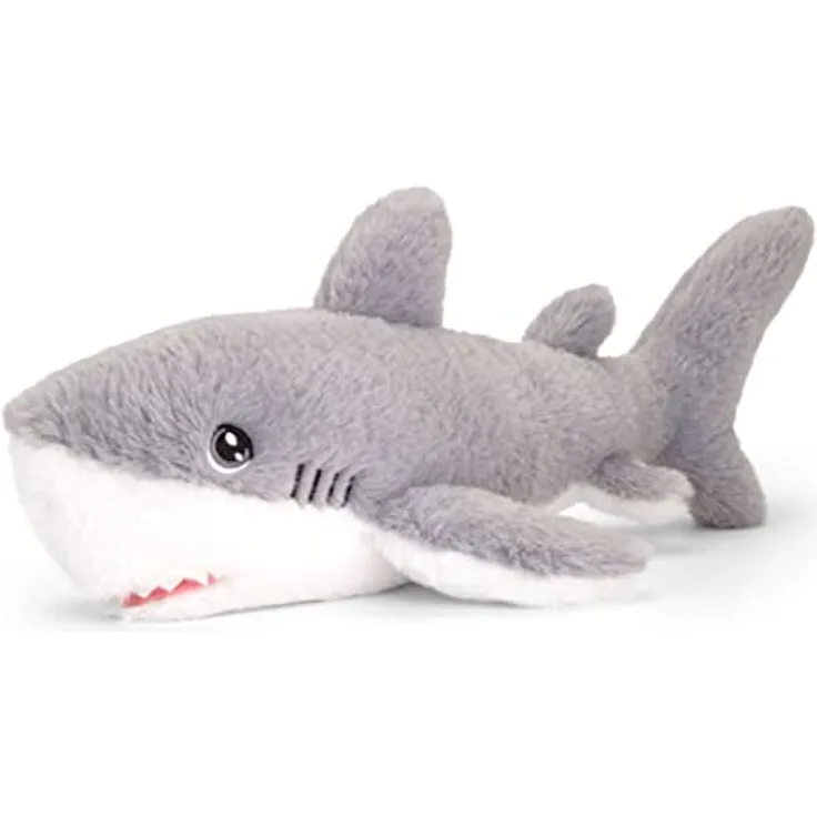 tachi Kuscheltier Hai 33 cm, Großer Plüschtier Raubfisch, Flauschiger Stofftier Fisch grau - Preisvergleich