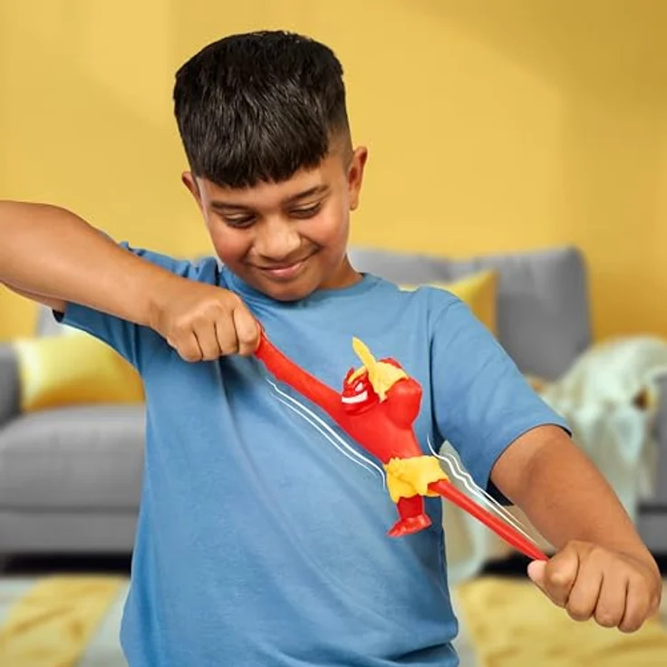 Heroes of Goo Jit Zu Meteor Madness Blazagon-Actionfigur, dehnbar mit knirschender Schleimfüllung und Meteor-Kampfhandschuh, bis auf das Dreifache der Größe dehnbar – Bild 4