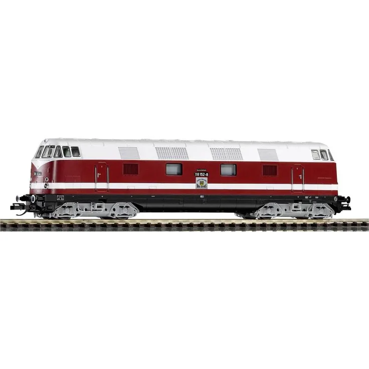 Piko TT 47285, TT Diesellok BR 118 FDJ der DR, vierachsig im FDJ Design mit PluX16-Schnittstelle und TT Kurzkupplungen, Epoche IV
