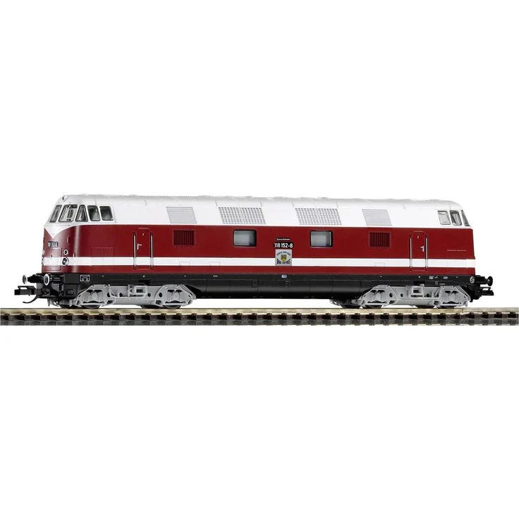 Piko TT 47285, TT Diesellok BR 118 FDJ der DR, vierachsig im FDJ Design mit PluX16-Schnittstelle und TT Kurzkupplungen, Epoche IV
