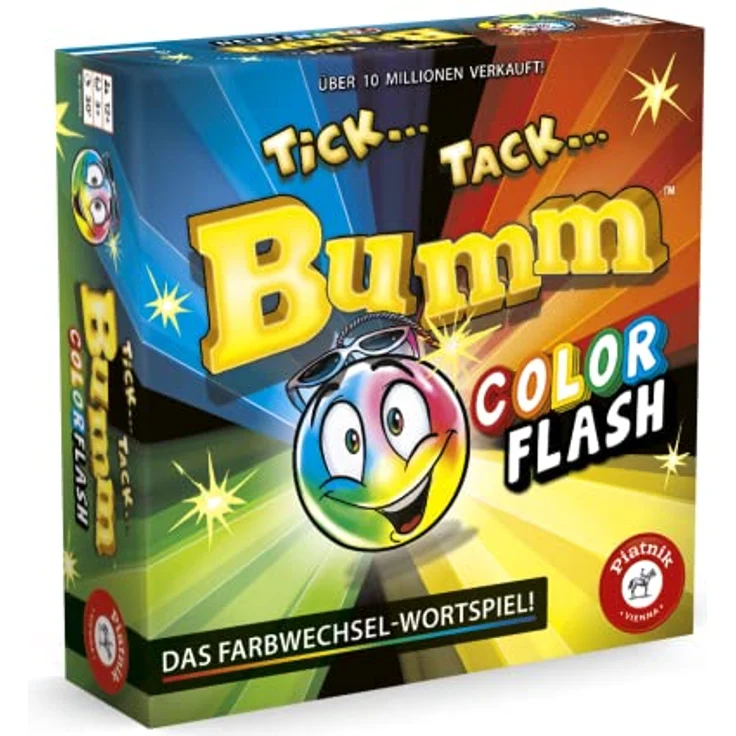 Piatnik 6691 Color Flash: 30 Jahre Tick Tack Bumm-Hier in Dieser Ausgabe mit Einer farbwechselnden und tickenden Bombe – Bild 1