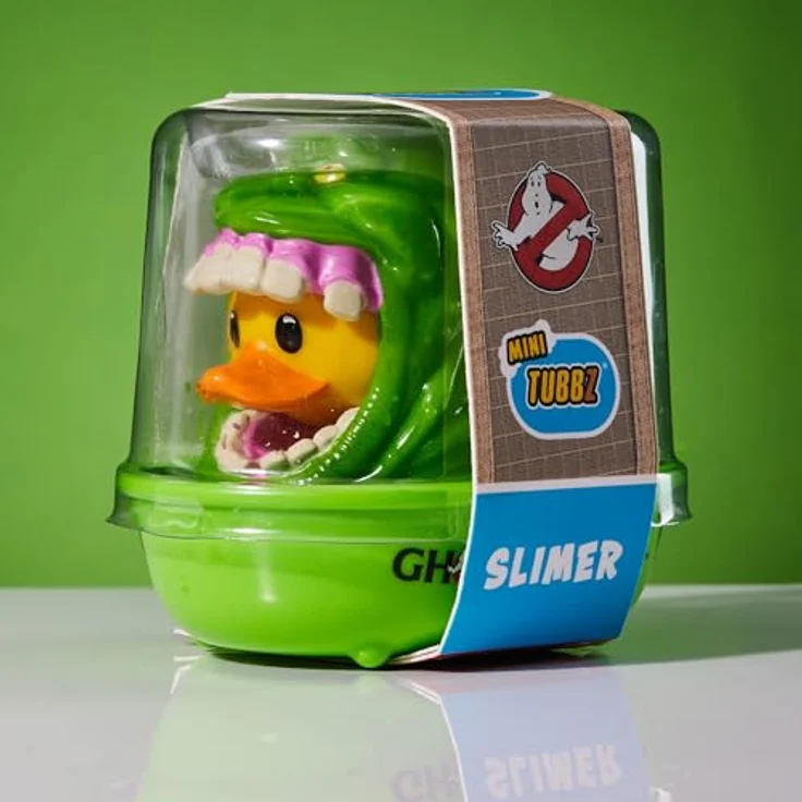 TUBBZ Mini: Ghostbusters - Slimer Cosplaying Rubber Duck Vinyl Figure, 5 cm groß, grün, ideal für Sammler – Bild 2