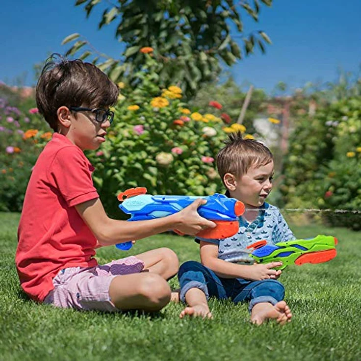 MOZOOSON Wasserpistole Wasserspielzeug 3er Set, leistungsstarke Spritzpistolen mit 300ml Kapazität und bis zu 12 Meter Reichweite für Kinder – Bild 3