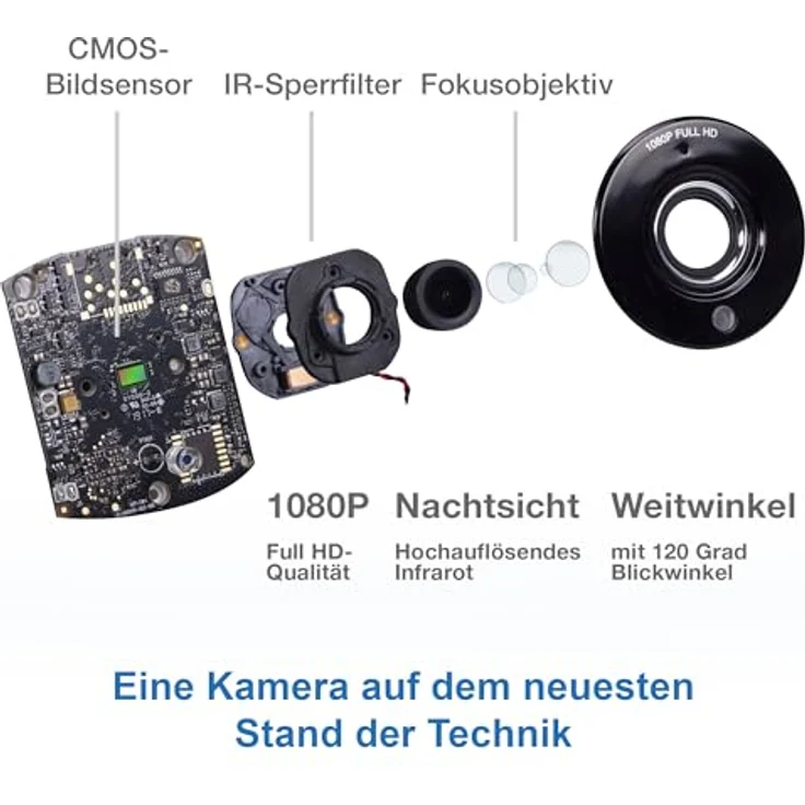 VTech VM901 Babyphone, 1080P FHD Kamera mit 120° Weitwinkelobjektiv und HD-Fernbedienung – Bild 2