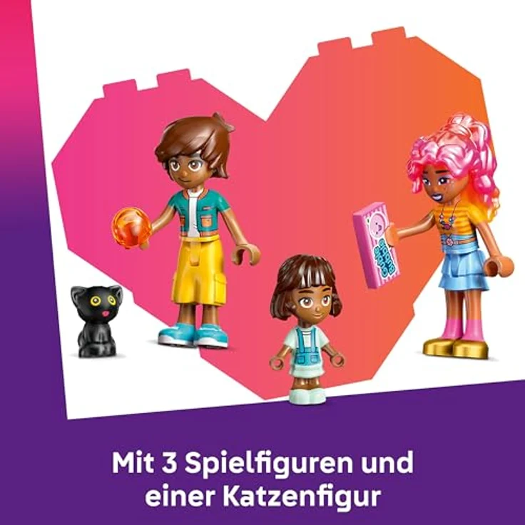 LEGO Friends Heartlake City Süßwarenladen, Spielset für Mädchen ab 6 Jahren, mit 2 Mini Puppen, Mikro-Spielfigur und einer Katze - Rollenspiele und kreativer Spielspaß 42649 – Bild 4