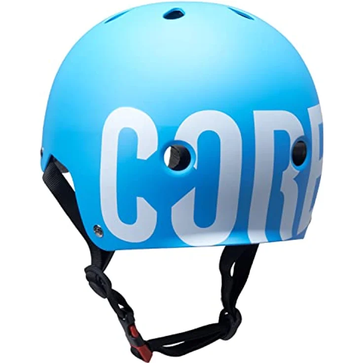 Fantic26 Core Street Stunt-Scooter Skateboard BMX Helm + Fantic26 Sticker (L/XL, Blau/Weiß) - Sicherer und stylischer Kinderfahrradhelm – Bild 4