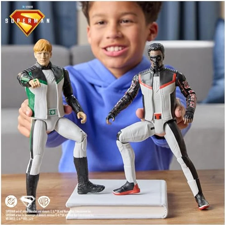 DC Comics Superman - Action-Figur Mr. Terrific, 30 cm, mit 11 Bewegungspunkten zum Spielen und Sammeln, Spielzeug für Kinder ab 4 Jahren – Bild 3