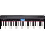 Roland Go:Piano 61 Tasten, Keyboard in Schwarz mit 128 Stimmen Polyphonie, Bluetooth Audio/MIDI, Metronom und Aufnahme-Funktion