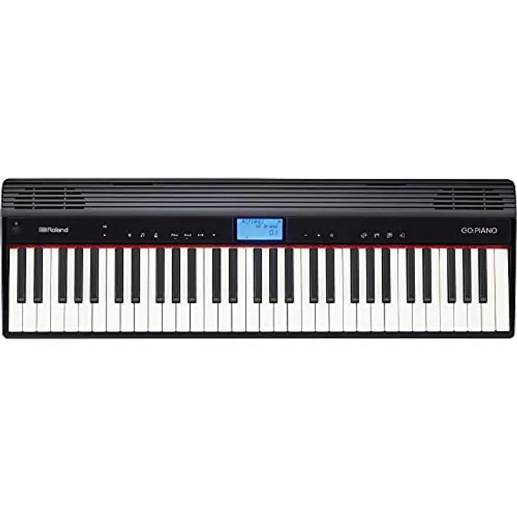Roland Go:Piano 61 Tasten, Keyboard in Schwarz mit 128 Stimmen Polyphonie, Bluetooth Audio/MIDI, Metronom und Aufnahme-Funktion