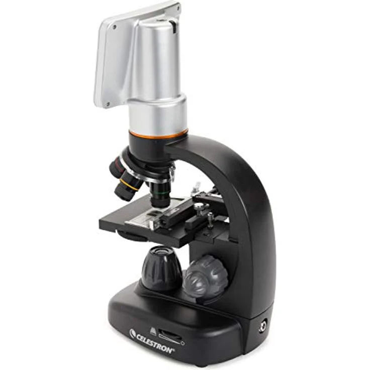 Celestron TetraView digitales Mikroskop mit 5 MP Kamera, 40-400x Vergrößerung, 4,3 Zoll Touchscreen, durchlicht LEDs, um 180° drehbarer Kopf – Bild 3