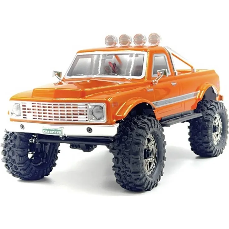 Hobby Plus CR18P EVO-V2, 1:18 RC Modellauto Crawler mit Allradantrieb (4WD), 2,4GHz, neues Design und LED-Lichtleiste