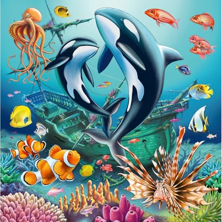 Ravensburger Kinderpuzzle - 12000859 Bezaubernde Unterwasserwelt - 3x49 Teile Puzzle für Kinder ab 5 Jahren, inklusive Mini-Poster – Bild 3