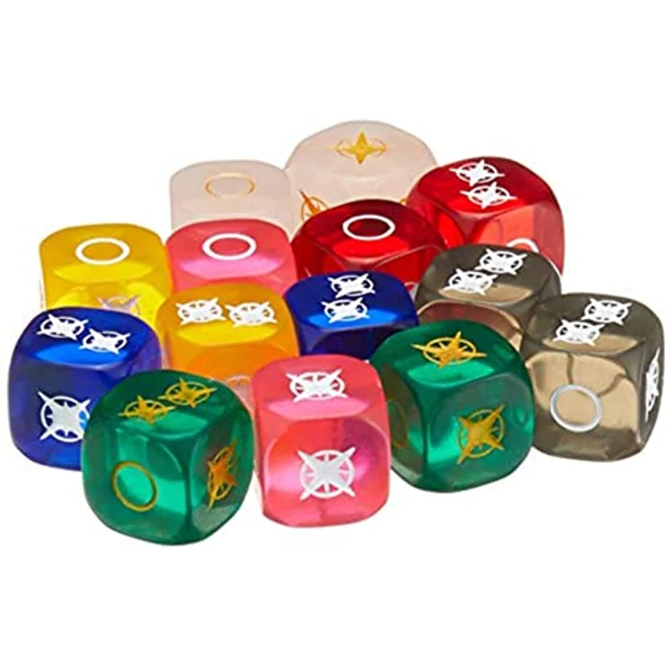 Renegade Game Studios Power Rangers: Heroes of the Grid Ranger Dice Set, Tischspiel für 2 bis 6 Spieler, bunte Würfel – Bild 1
