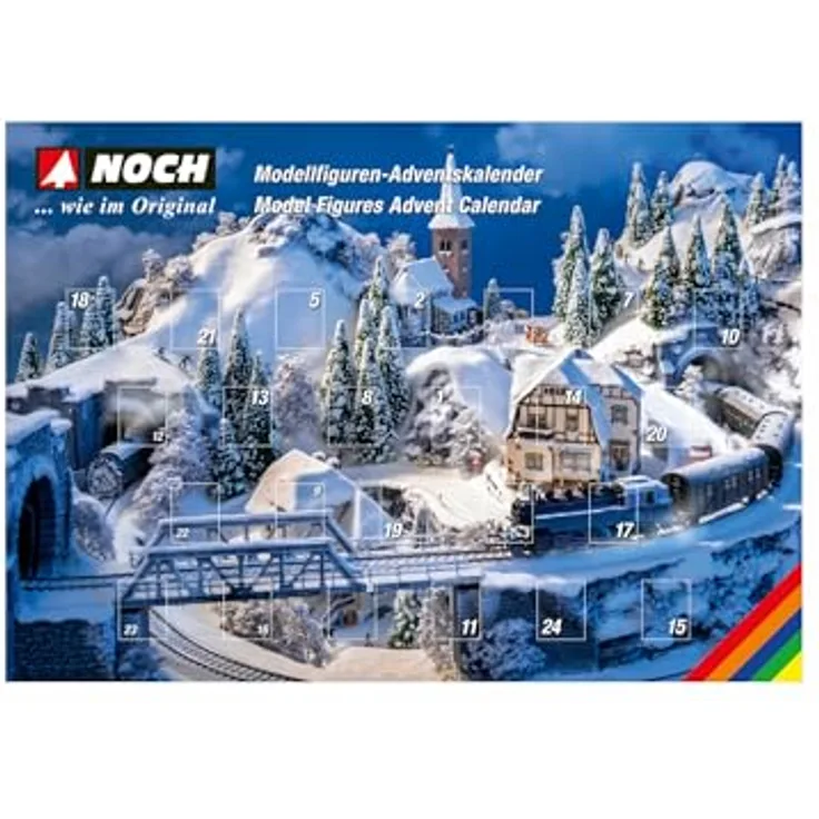 NOCH H0 Figuren-Adventskalender Bemalt