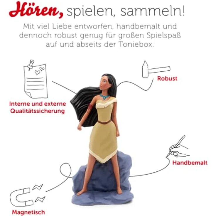 tonies Hörfiguren für Toniebox, Disney Pocahontas – Original-Hörspiel zum Film, für Kinder ab 4 Jahren, Spielzeit ca. 53 Minuten – Bild 3