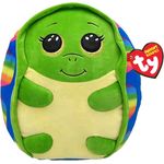 Ty® Plüschfigur Ty 39361 - Shruggie Turtle - Squishy Beanies - 35cm (14) - Bunte weiche Schildkröte
