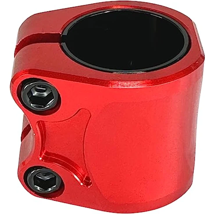 Fantic26 Twinlock Stunt-Scooter Double Clamp 32/35 Rot, Leichtgewichtige Lenkerklemme aus 6061 Aluminium T6-Legierung – Bild 4