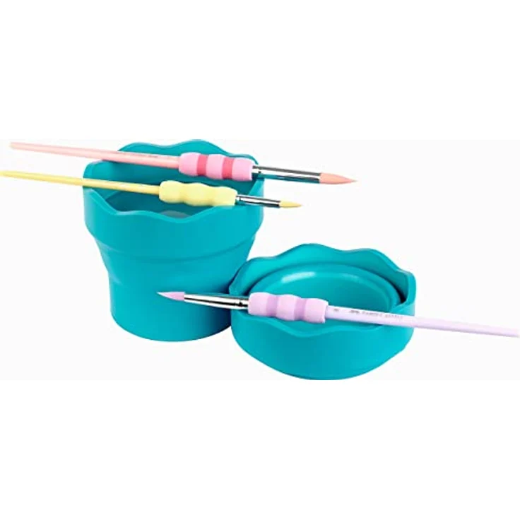 Faber-Castell Wasserbecher Clic & Go türkis – Bild 6