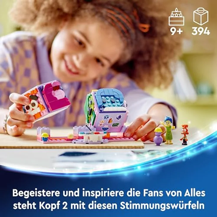 LEGO Disney Alles Steht Kopf 2 Stimmungswürfel von Pixar, Baukasten mit Freude und Zweifel, Geschenk für Kinder ab 9 Jahren – Bild 2