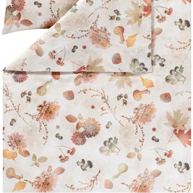 ESTELLA ESTELLA Kinderbettwäsche, 155x220 cm + 80x80 cm, 100% Baumwolle, kastanie, trocknerfest und pflegeleicht – Bild 3