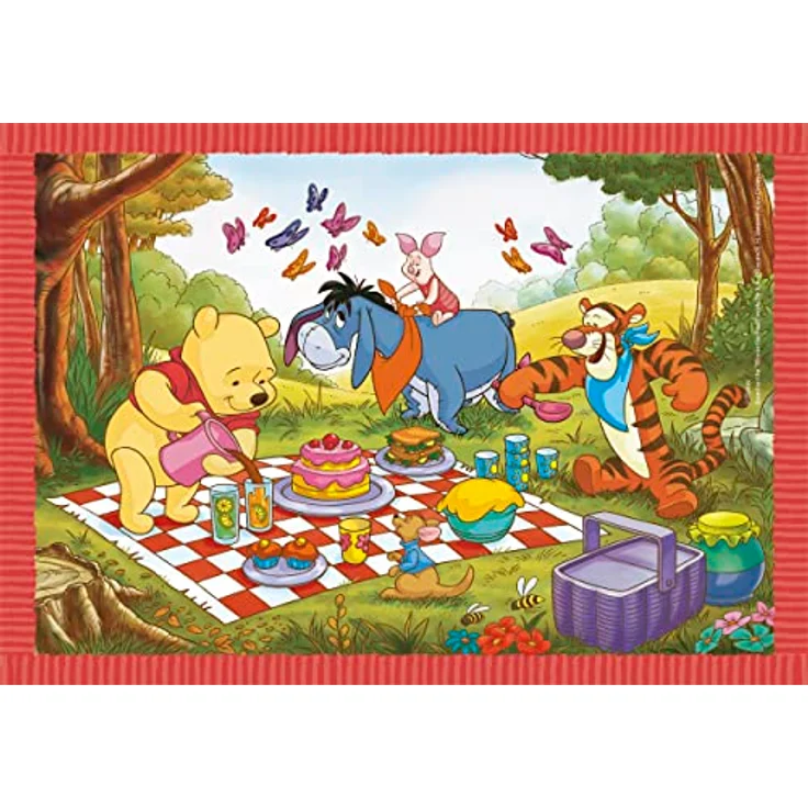 Clementoni 21514 Supercolor Puzzle 4 In 1 - Disney Winnie The Pooh - Buntes Kinderpuzzle mit besonderer Leuchtkraft, 12,16,20,24 Teile Ab 3 Jahren – Bild 5