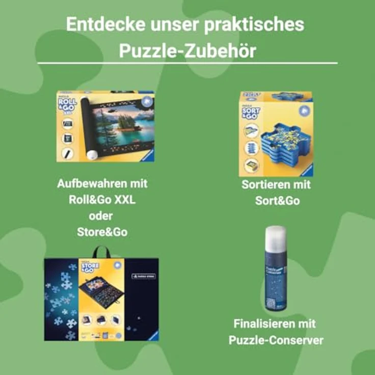 Ravensburger 12001247 Rahmen, weiß, 17900-Format 50 x 37 cm, passend für 500 Teile Puzzles, DIY Deko Kit – Bild 8