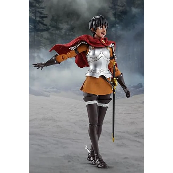 TAMASHII NATIONS Berserk - Casca (The Band of The Hawk) S.H.Figuarts Actionfigur mit austauschbaren Gesichtern und Händen, inklusive Helm und Stoffumhang – Bild 4