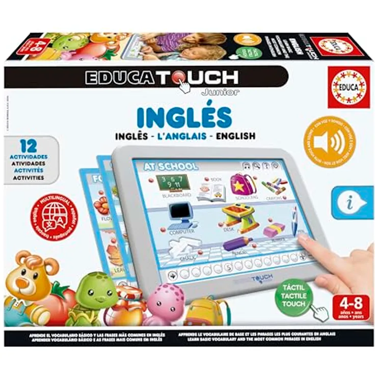 Educa Lernspiel I learn English. Touch Junior (EN), interaktives Lernspiel für Kinder, Englisch