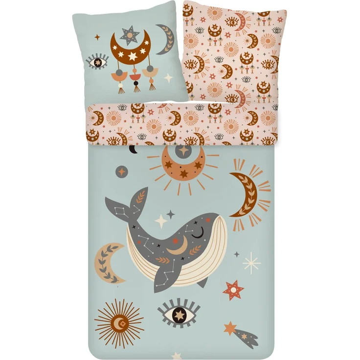 ESPiCO Bettwäsche Trendy Bedding Zauberei Bunt Renforcé 135 x 200 + 80 x 80 cm – Bild 1
