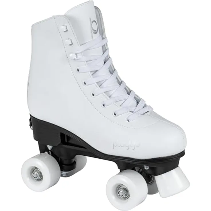 Playlife Roller Skates Classic White, größenverstellbar, Weiß für Kinder, 54mm/80A Rollen, ABEC 5 Kugellager, Art. nr.: 880244