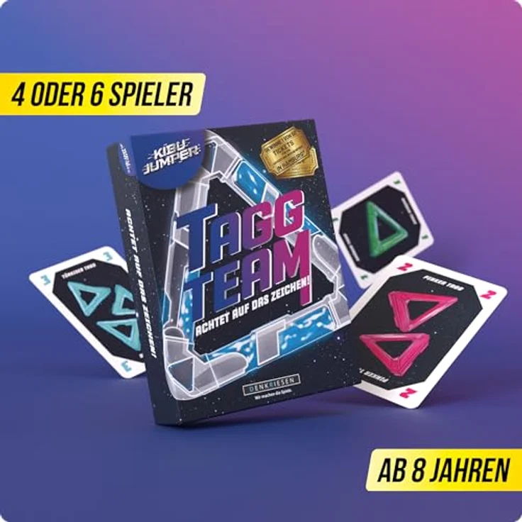 D&R Denkriesen KIBU JUMPER® - Tagg Team - Kartenspiel mit zeitlichem Fokus (nicht für Kinder unter 3 Jahren geeignet) – Bild 3