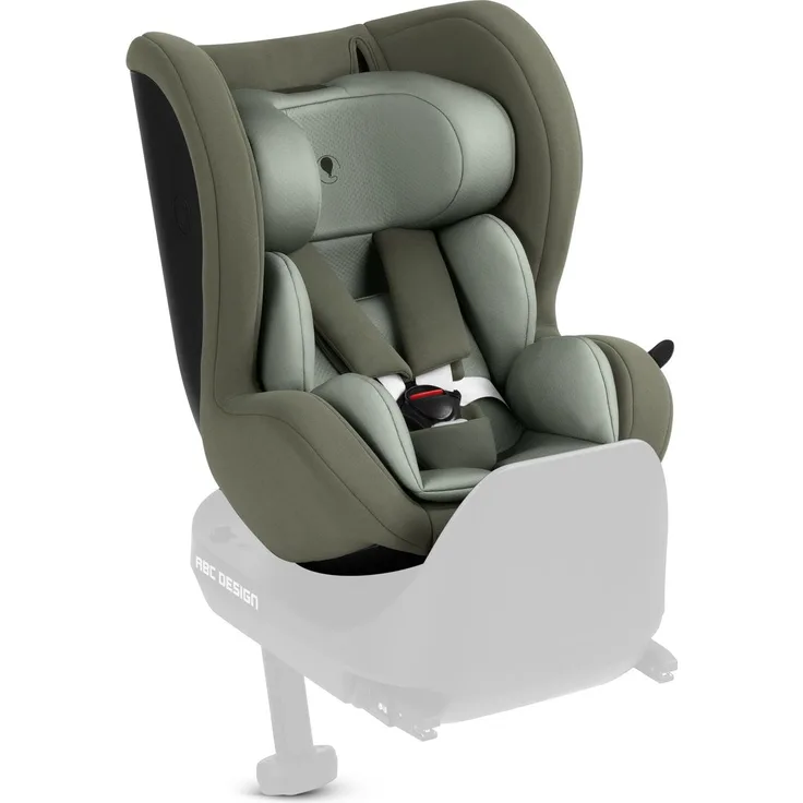 ABC Design Reboarder-Kindersitz Lily i-Size ab Geburt - 4 Jahre (45 cm - 105 cm) inkl. Sitzverkleinerer - Sage, sicher und komfortabel für die ersten vier Jahre