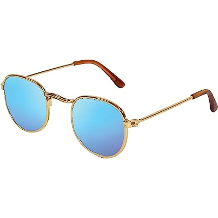 Heless 153 - Puppenzubehör Sonnenbrille mit goldenem Rahmen und verspiegelten Gläsern, für Puppen und Kuscheltiere aller Größen – Bild 2