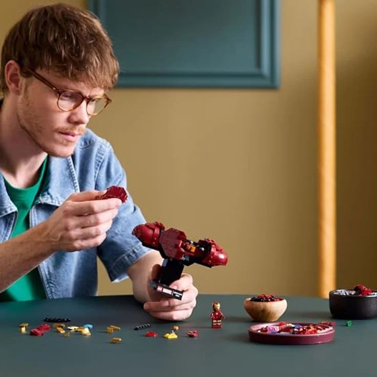 LEGO Marvel 76327, Iron Man MK4 Büste, 436-teilig, 17 cm hoch, für Erwachsene – Bild 6
