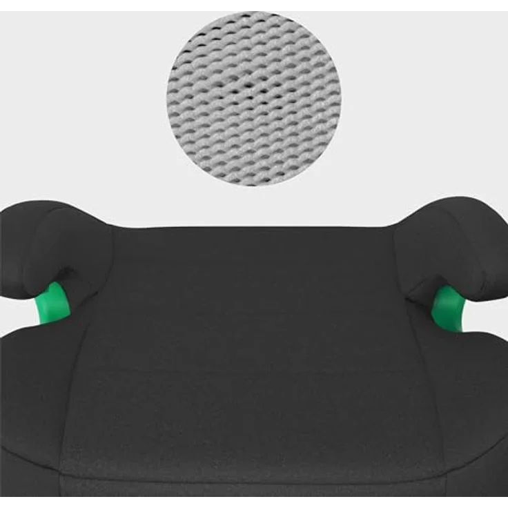 Tulano Cabby 35, Kindersitz Schwarz mit ECE R129/03 i-Size Zulassung, ISOFIX & Autogurtbefestigung, abnehmbare Polsterung, breitere Armlehnen – Bild 6