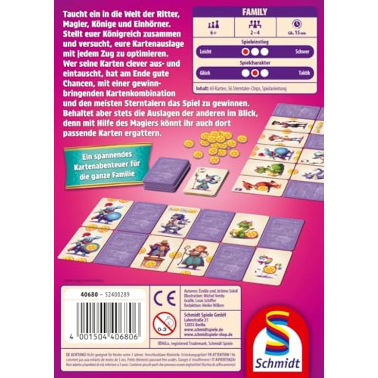 Schmidt Spiele Hilo, Dein Königreich, Kinderkartenspiel, fantasievolles Spiel ab 6 Jahren – Bild 2