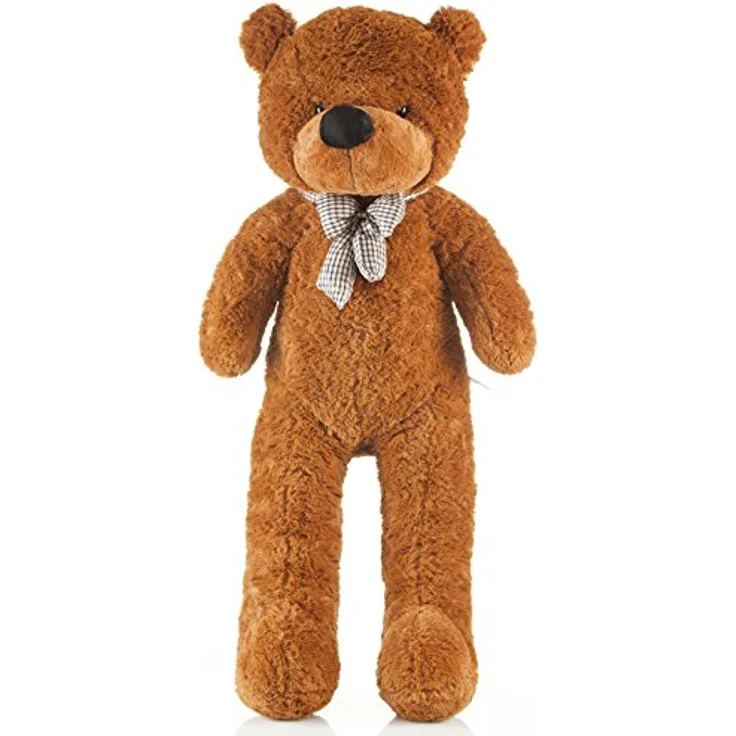Feluna Riesen Teddybär XXL 120 cm Plüschbär - Braun mit Schleife – Bild 2