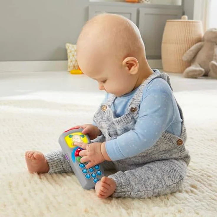 Fisher-Price Hündchen-Fernbedienung Lernspielzeug mit Musik und Lichtern für Babys, Französisch-Version, HXB87, ab 6 Monaten – Bild 3