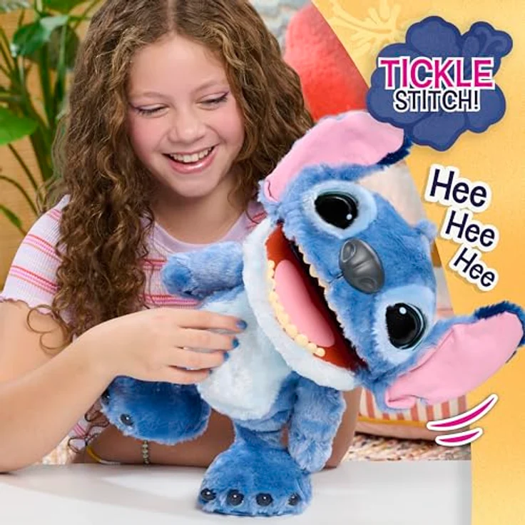 Just Play Stitch Ultimate Electronic Pet, interaktives Plüschspielzeug mit über 100 Sound- und Bewegungs-Kombinationen, 43 cm, offiziell lizenziert – Bild 5
