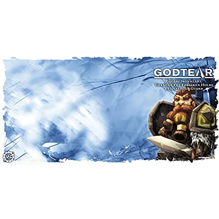 Steamforged Games SFGT-003 Godtear: Rhodri, Thane of The Forsaken Zubehör, blau - Brettspiel Erweiterung – Bild 2
