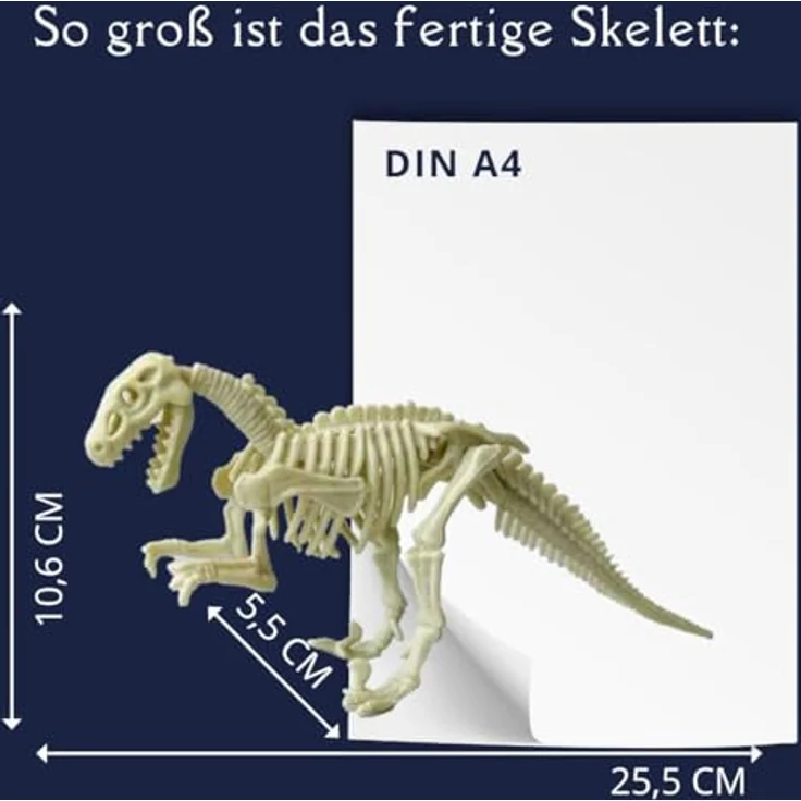 Frech Dinosaurier - Der Ausgrabungs-Adventskalender, 24 coole Überraschungen, Mitmachbuch und Werkzeugset – Bild 8